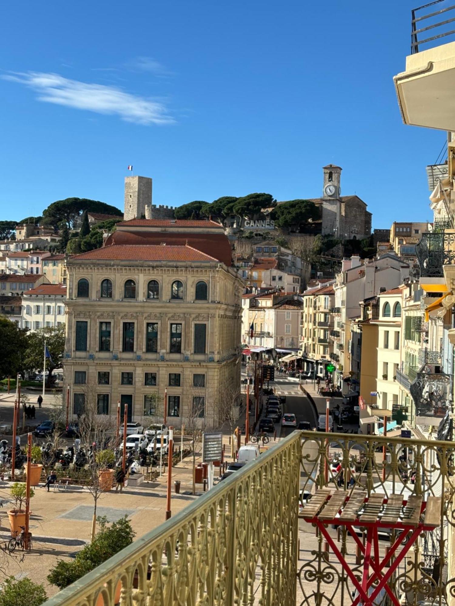 Cannes : Agreable Et Lumineux Appartement Vue Mer Extérieur photo